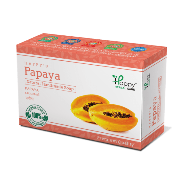 Indulge in the natural goodness of Papaya Soap and enjoy a refreshing Sandal Soap on us. Limited time offer. Click to shop now!